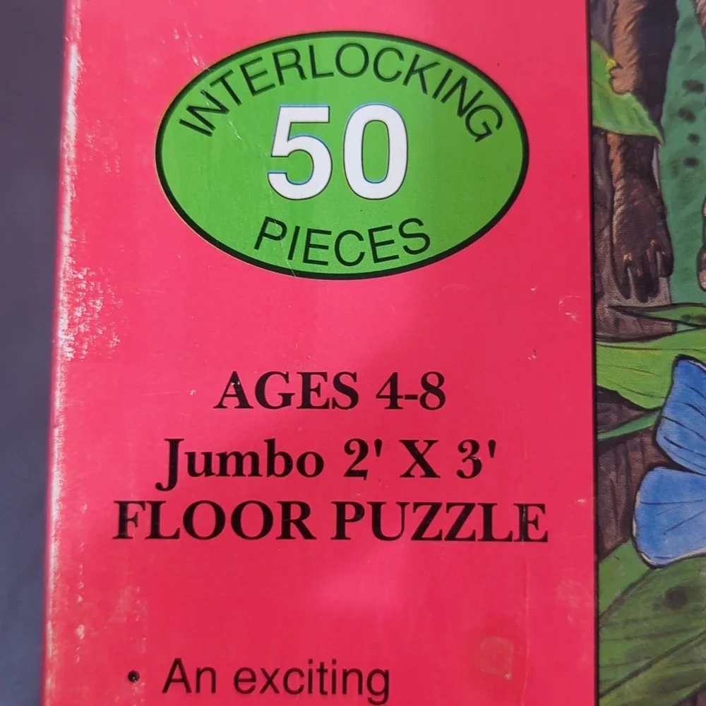 Judy Instructo Life in the Tropical Rainforest jumbo floor puzzle 50 PC